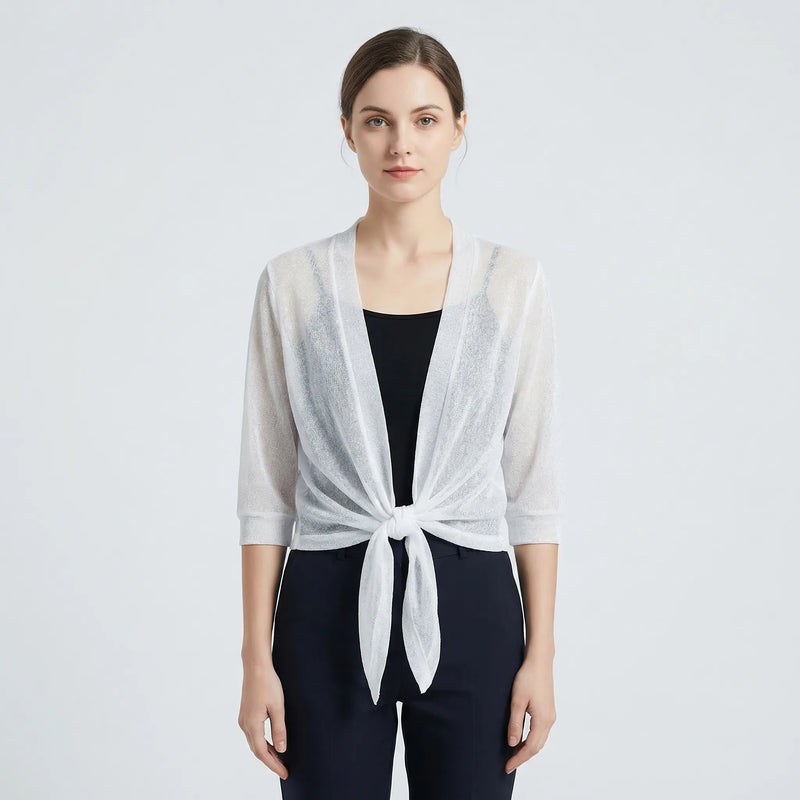 Lightweight Sparkly Shrug Cardigan - Kristi