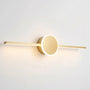 Linear LED Wall Sconce With Circular Mount -  Lumivane
