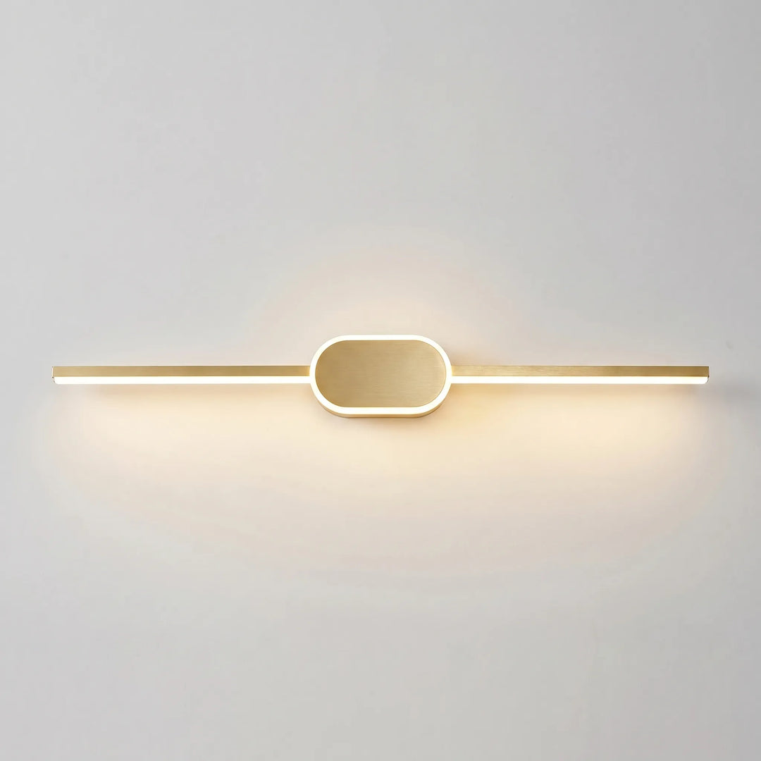 Linear LED Wall Sconce With Circular Mount -  Lumivane