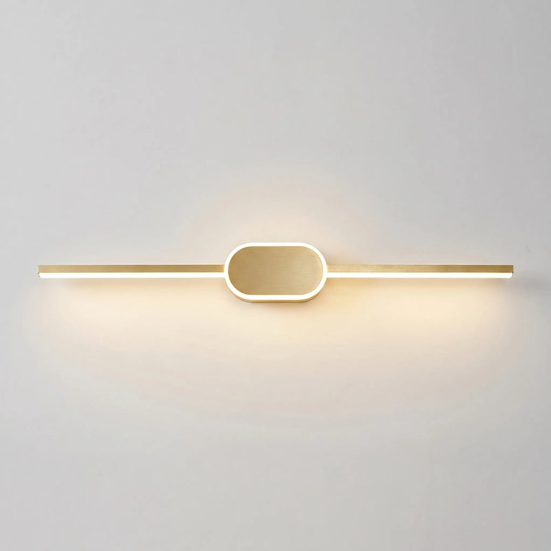 Linear LED Wall Sconce With Circular Mount -  Lumivane