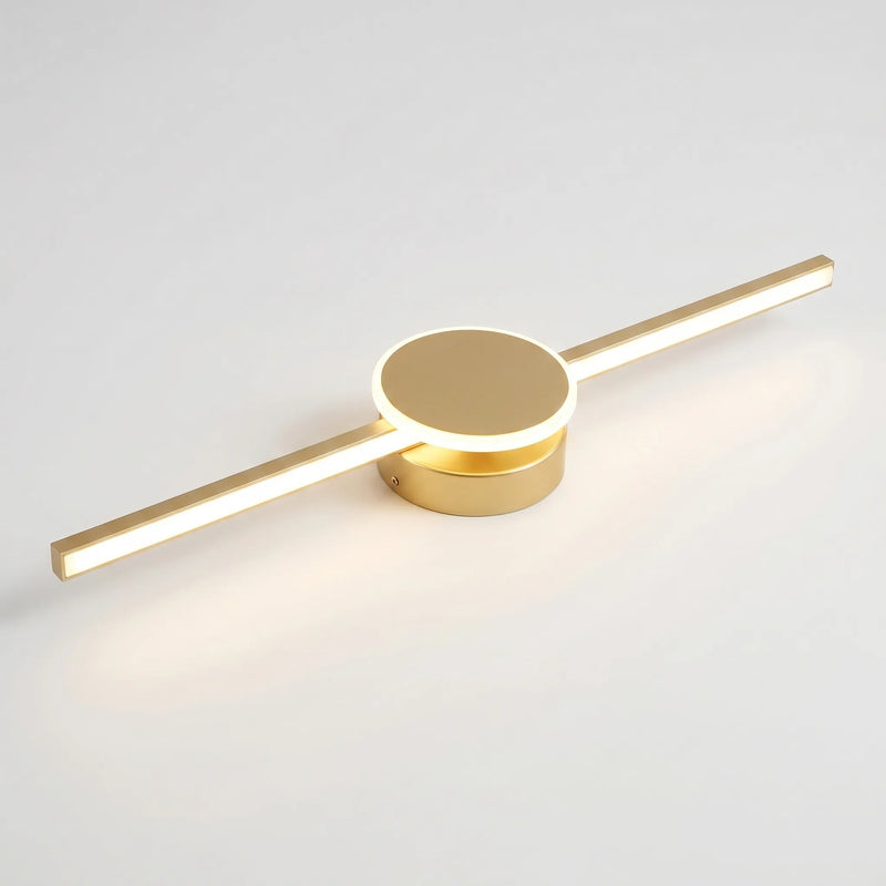 Linear LED Wall Sconce With Circular Mount -  Lumivane