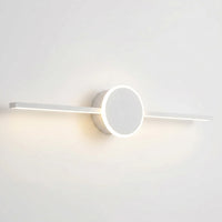 Linear LED Wall Sconce With Circular Mount -  Lumivane