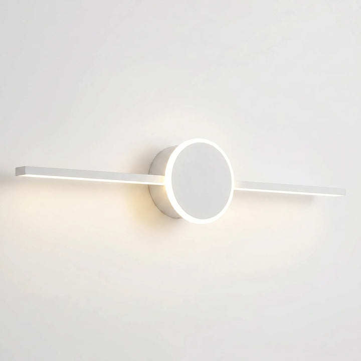 Linear LED Wall Sconce With Circular Mount -  Lumivane