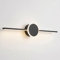 Linear LED Wall Sconce With Circular Mount -  Lumivane