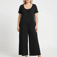 Locker geschnittener, langer Plus Size Jumpsuit - June