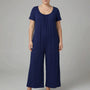 Locker geschnittener, langer Plus Size Jumpsuit - June