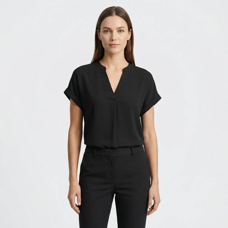 Lockere Taillierte Damenbluse - Riana