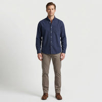 Long-Sleeve Denim Button-Up Shirt - Nick