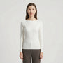 Long-Sleeve Plain Knit Top - Veronica