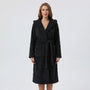 Long Hooded Dressing Gown With Belt - Brittany