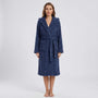 Long Hooded Dressing Gown With Belt - Brittany