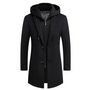 Long Line Hooded Men's Coat - Hugo