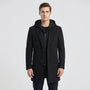 Long Line Hooded Men's Coat - Hugo