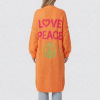 Long Oversized Bohemian Knit Cardigan - Faye
