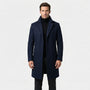 Long Single-Breasted Lapel Overcoat - Russell