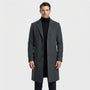 Long Single-Breasted Lapel Overcoat - Russell