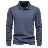 Long Sleeve Turn-Down Collar Polo - Carlton