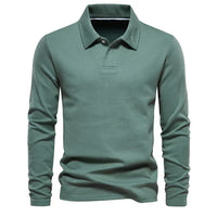 Long Sleeve Turn-Down Collar Polo - Carlton
