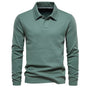 Long Sleeve Turn-Down Collar Polo - Carlton