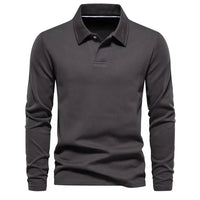Long Sleeve Turn-Down Collar Polo - Carlton