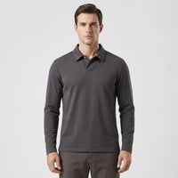Long Sleeve Turn-Down Collar Polo - Carlton
