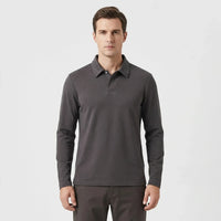 Long Sleeve Turn-Down Collar Polo - Carlton