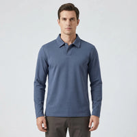 Long Sleeve Turn-Down Collar Polo - Carlton