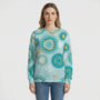 Loose-Fit Round Neck Sweatshirt - Krystal