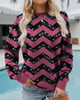 Loose-Fit Round Neck Sweatshirt - Krystal
