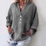 Loose-Fitting Blouse With Long Sleeves And V-Neckline - Minnie