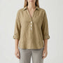 Losse Blouse Met Lange Mouwen En V-Hals - Vicky