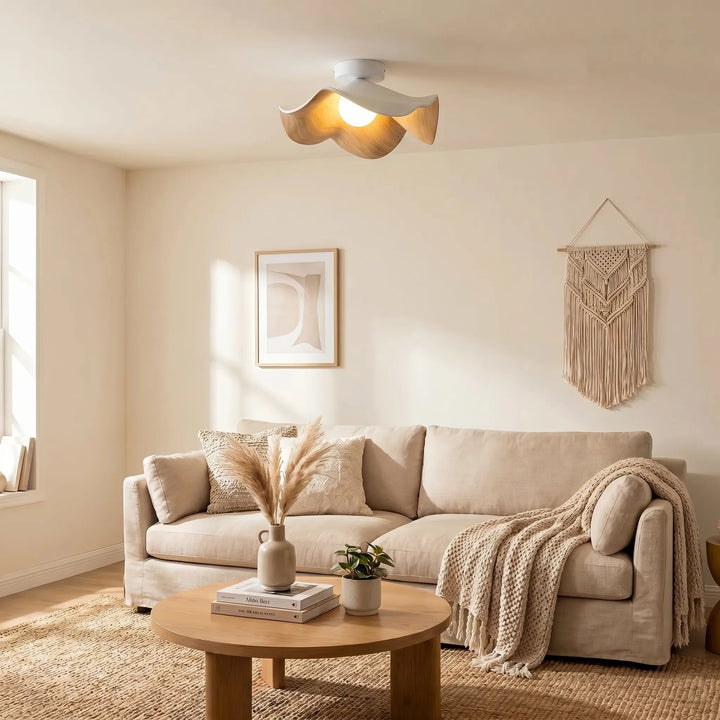 Lotus-Shaped Sculptural Ceiling Light -  Lotuseil
