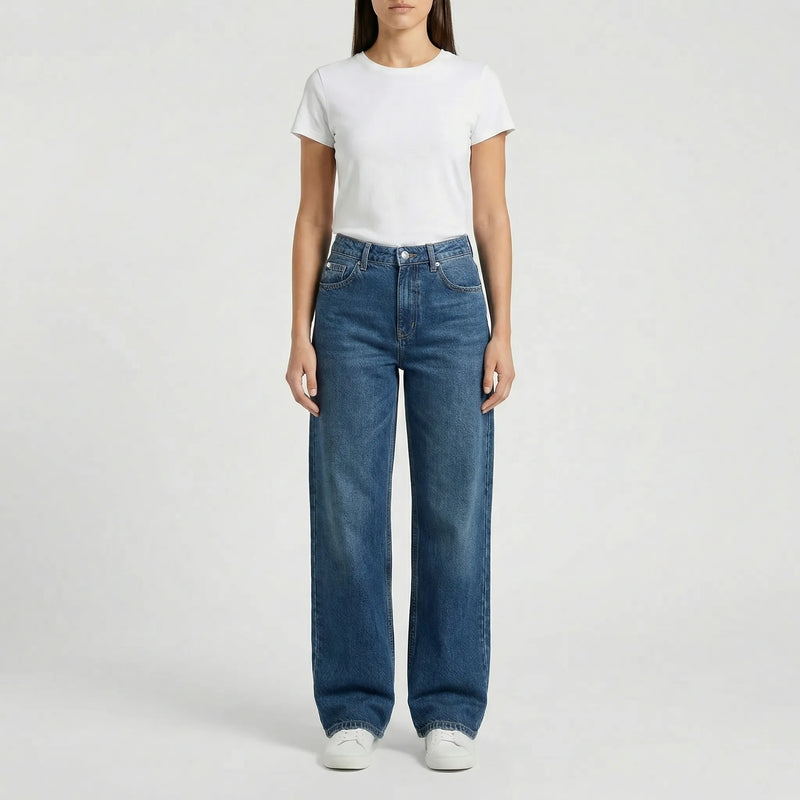 Low Rise Damenjeans Locker Geschnitten - Milla
