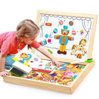 KreativBox Magnetspiel – Lernspaß mit Puzzle & Zeichentafel
