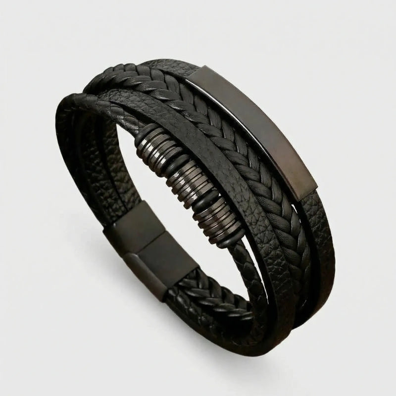 Mehrlagiges Geflochtenes Armband Im Vintage-Stil - Seth