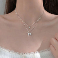 Mehrschichtige Silberkette - FlutterJewelry 