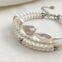 Mehrschichtiges Perlenarmband - DreamShimmer 