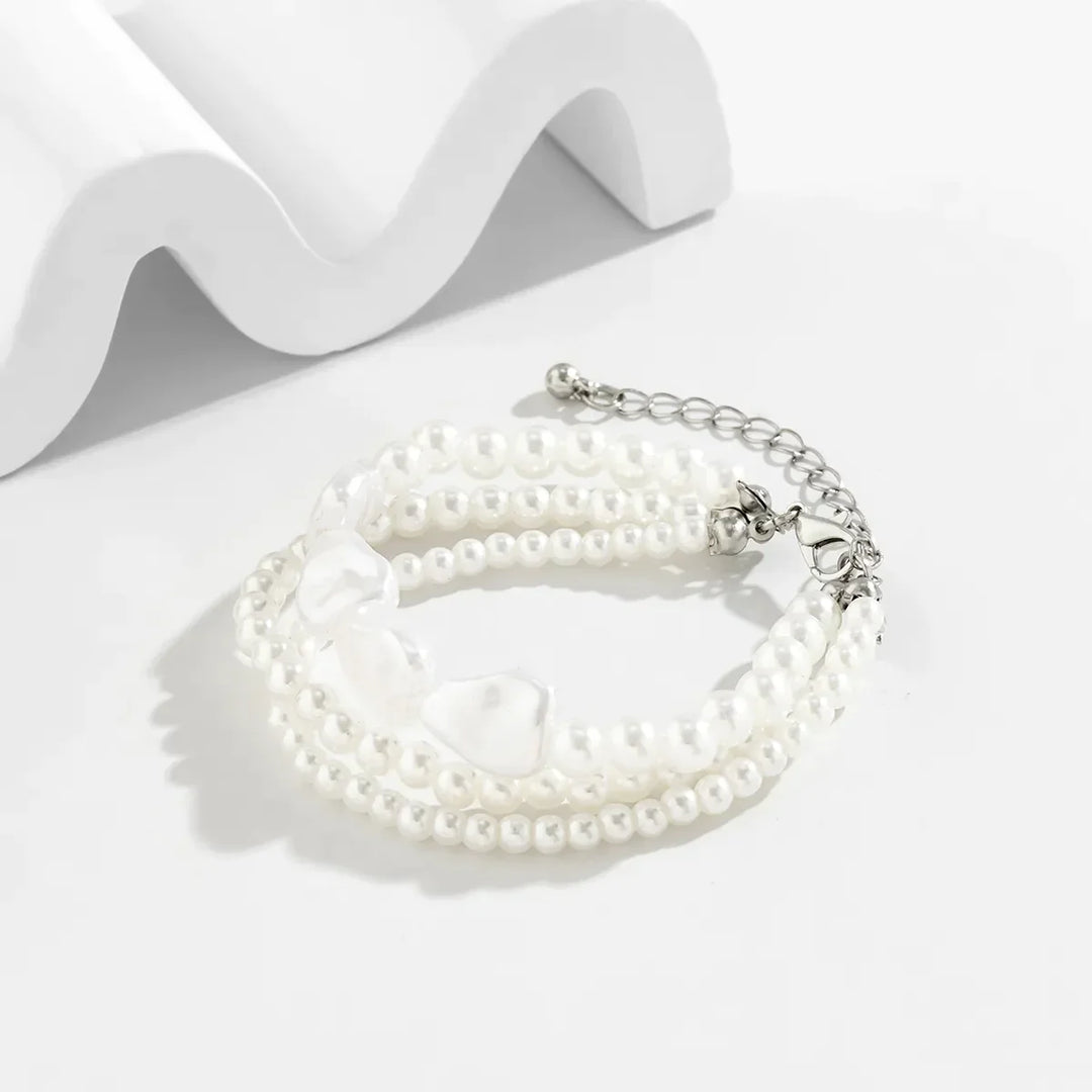 Mehrschichtiges Perlenarmband - DreamShimmer 
