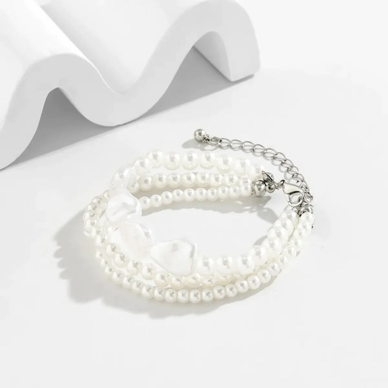 Mehrschichtiges Perlenarmband - DreamShimmer 