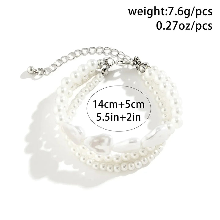 Mehrschichtiges Perlenarmband - DreamShimmer 