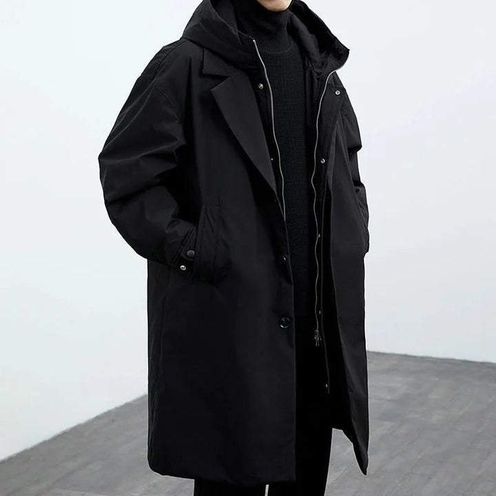 Men's Classic Parka Trench Coat - Armando