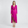 Midi Kleid Mit V Ausschnitt - Marleen