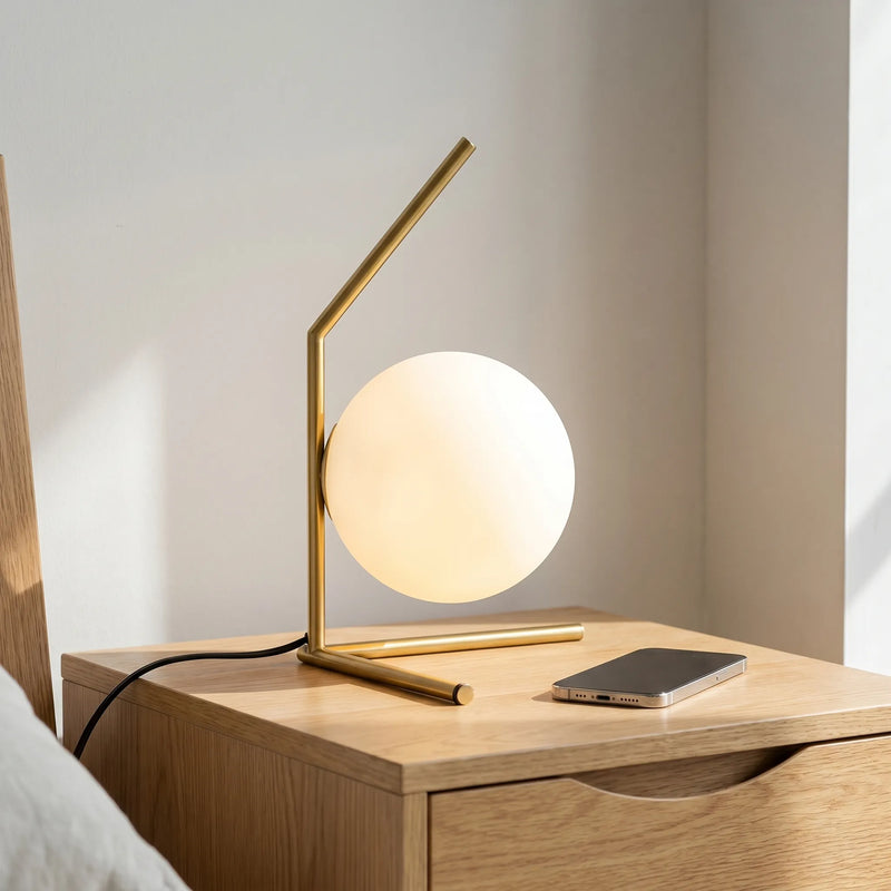 Minimalist Globe Table Lamp -  Sphelos