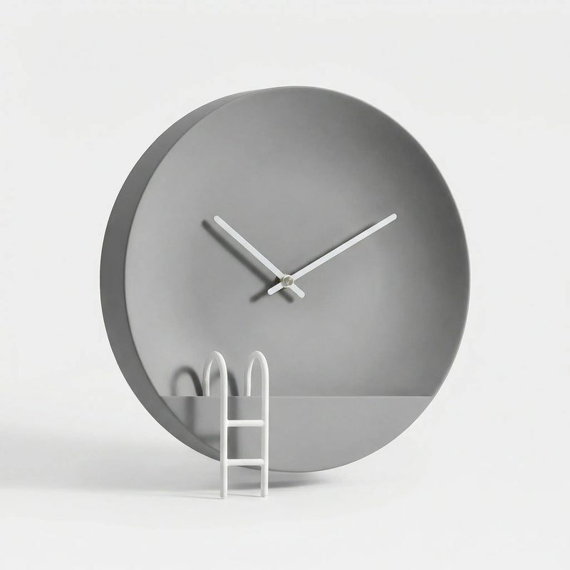 Minimalistische Runde Wanduhr - Poolora