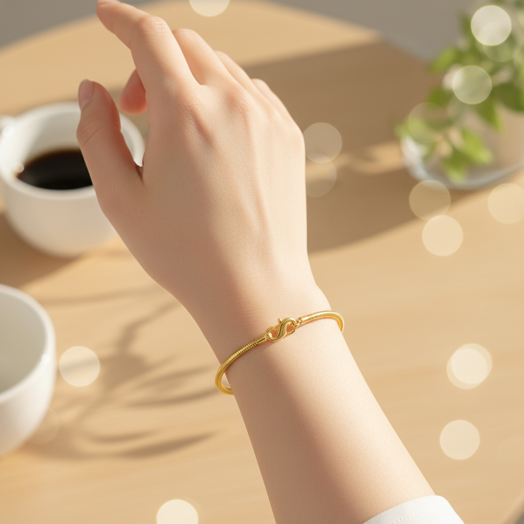 Minimalistisches Armband - SnakeBangle 