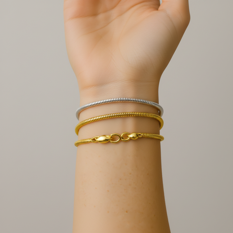 Minimalistisches Armband - SnakeBangle 