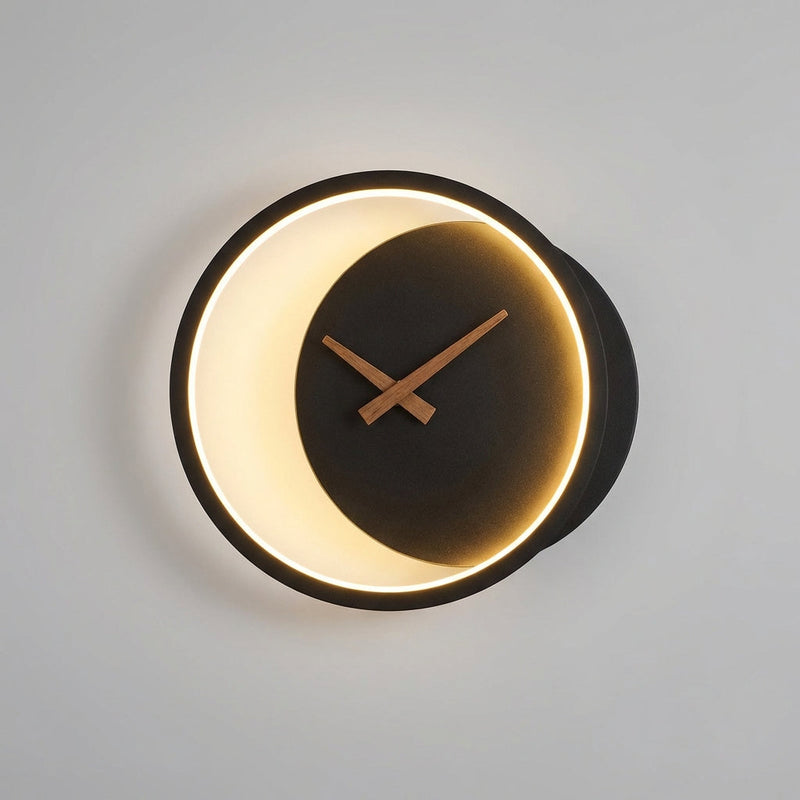 Modern LED Wall Clock Fixture - Glowchron