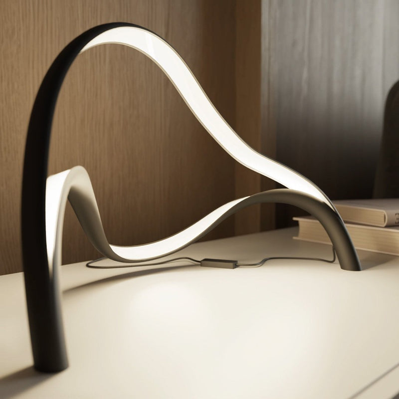 Modern Sculptural Table Lamp - Arcelle