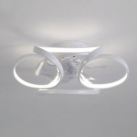 Modern Flush Mount Ceiling Fan Light -  Vintarao