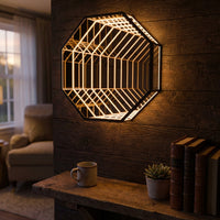 Modern Hexagon Wall Lamp -  Hexalume